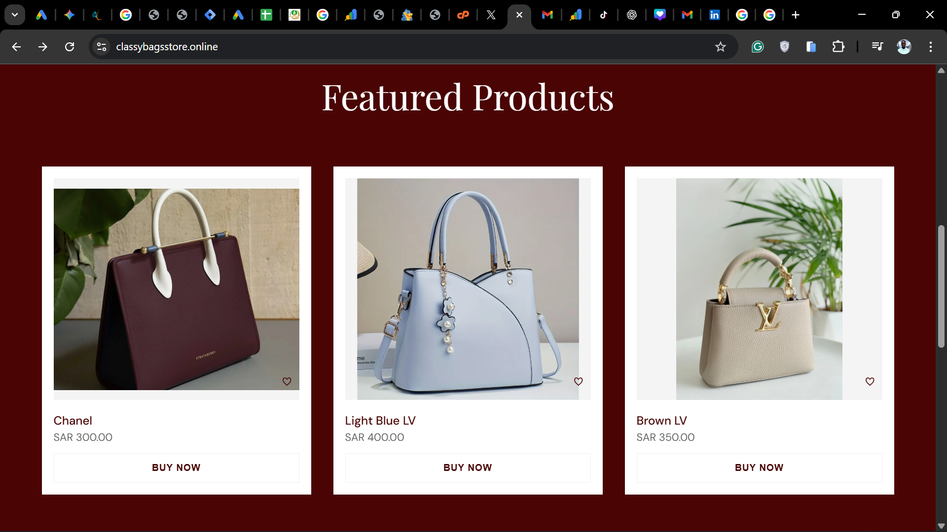 Classy Bags - Product Listing and CRM Integration